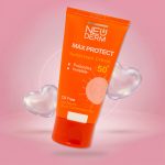 کرم ضد آفتاب بی رنگ نئودرم SPF50 مناسب پوست چرب